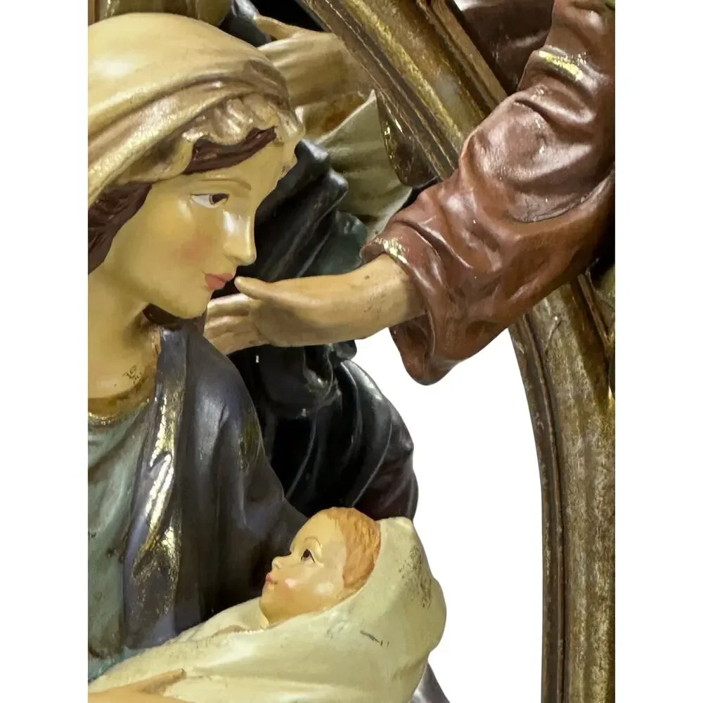 Holy Family Nativity Set Folding Mirror Screen Costco Art #529529